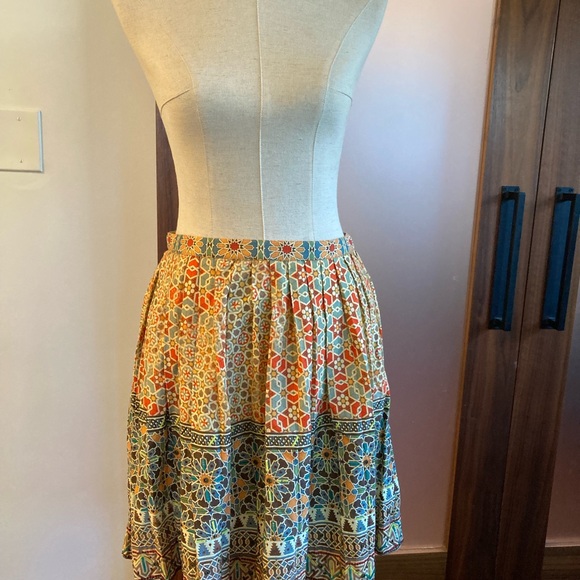 Anthropologie Tanvi Kedia pleated skirt. Sz 6 - Picture 6 of 6